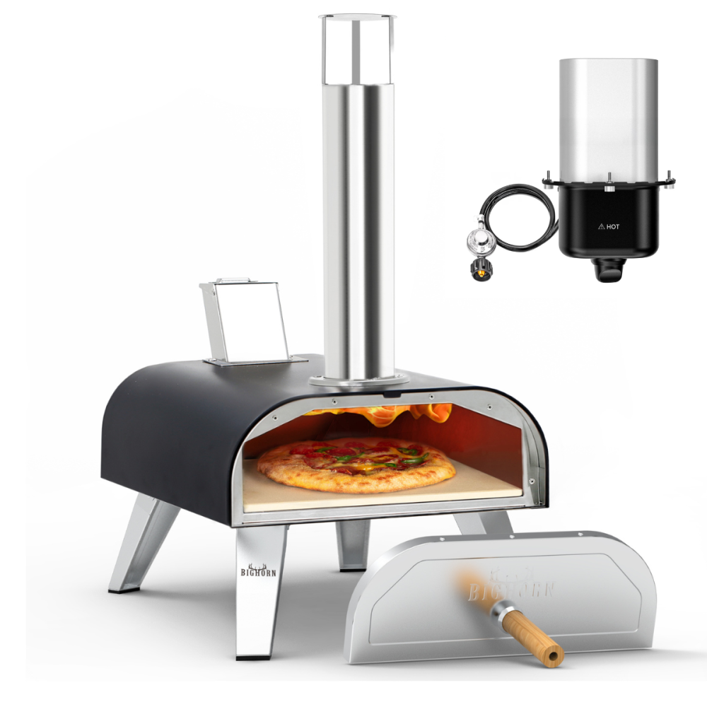 Big Horn Outdoors 12" Pellet & Gas Pizza Oven